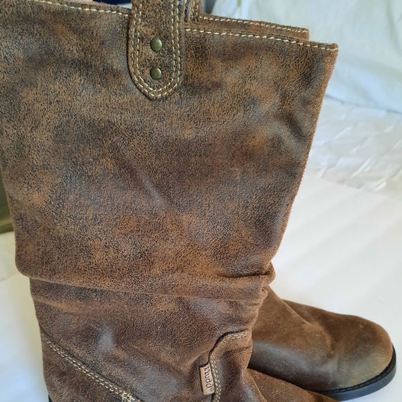 Women's Mudd Boots, Slouch Top, Faux Brown Suede. Size 8.5. - Picture 7 of 7